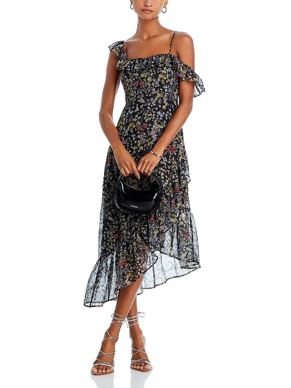 Unbeatable Prices Womens Floral Print Knee Length Cocktail And Party Dress