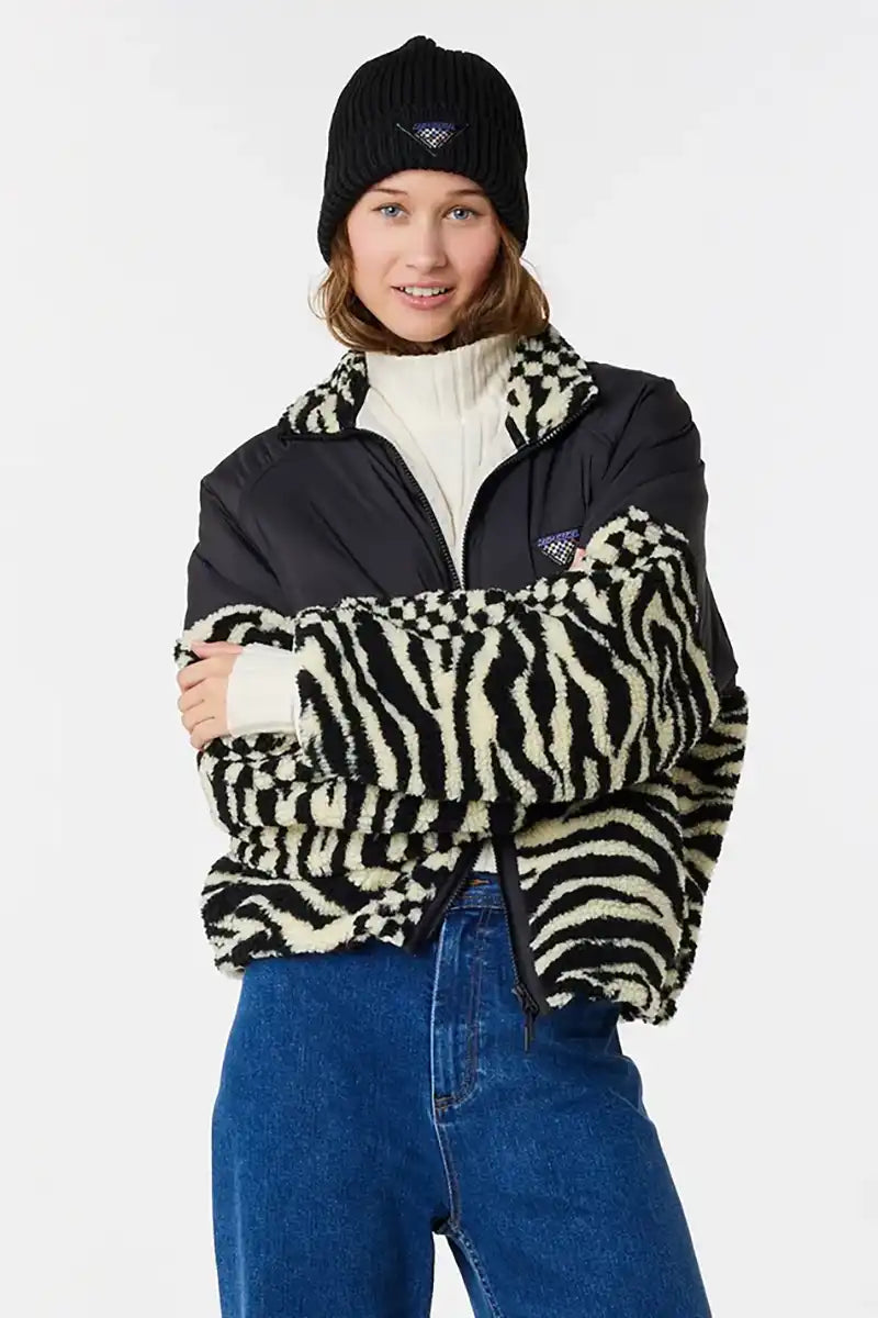 Deal Dash Rip Curl Womens Fleece Anti-Series Sun Tribe in Black