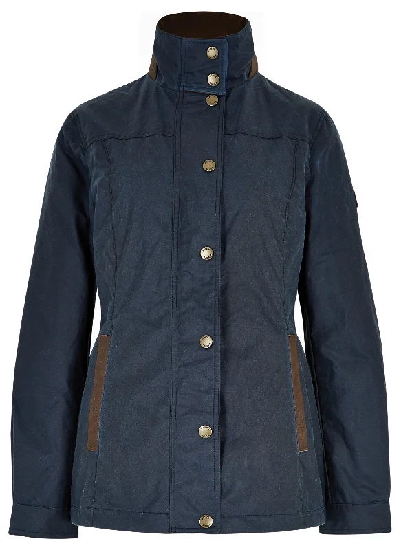 Massive Deals Mountrath Waxed Jacket - Ocean Blue
