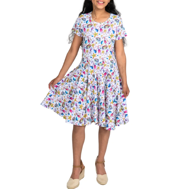 Year-End Sale Sea Life Kids Twirl Dress