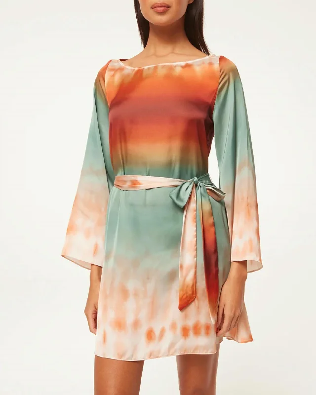 Take Advantage Twiggy Dress In Carnelian Ombre