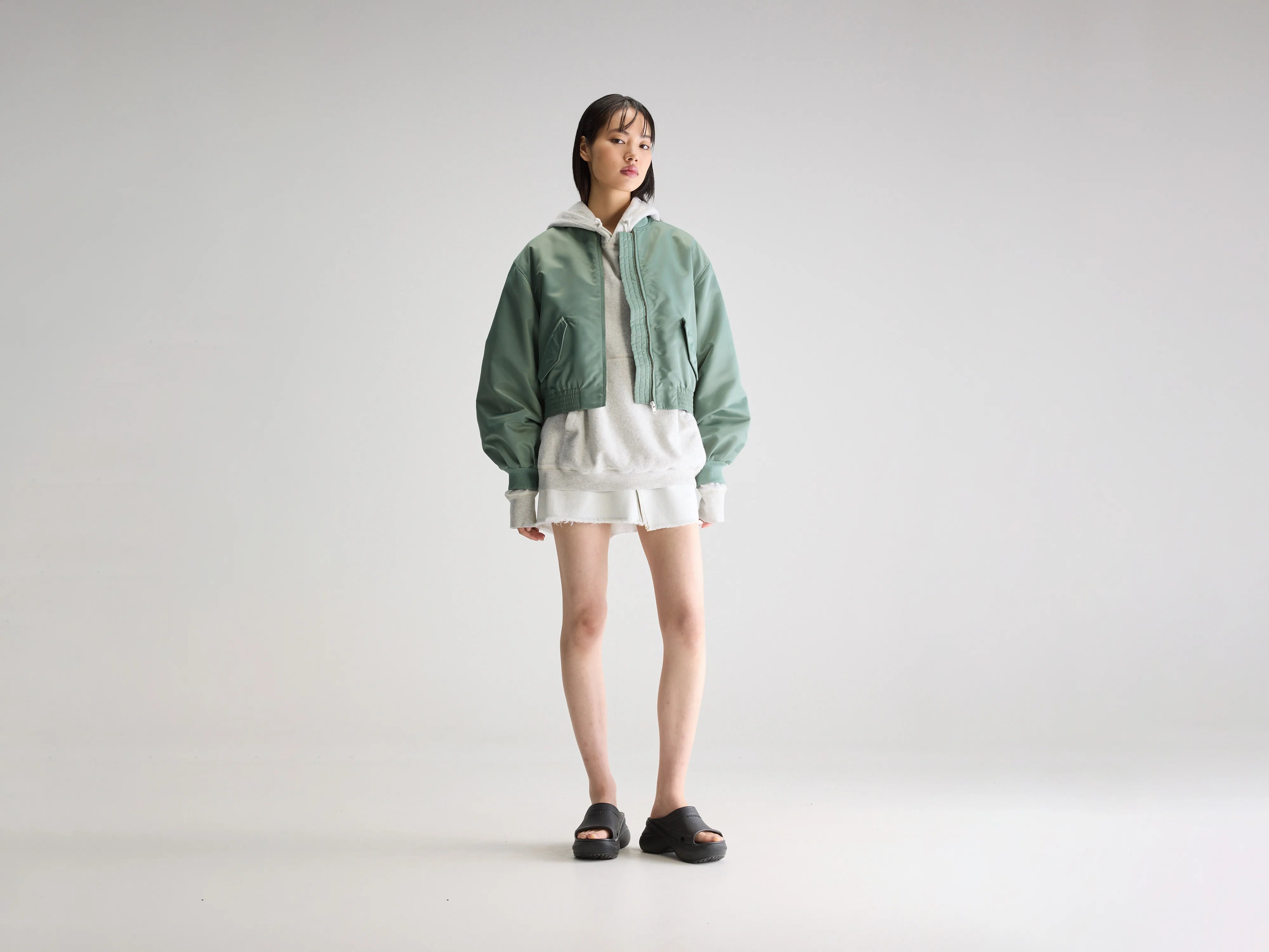 Can't Miss Hiko bomber jacket (251 / W / EUCALYPTUS)