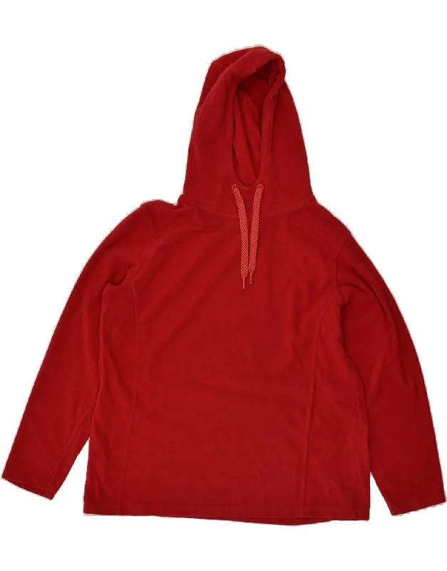 Price Blitz MOUNTAIN WAREHOUSE Womens Fleece Hoodie Jumper UK 18 XL  Red Polyester