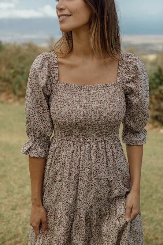 Exclusive Offers Ashland Dress - Cottage Floral