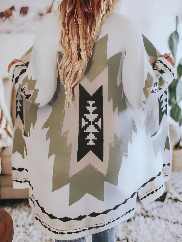Final Clearance Open Front Long Cardigan