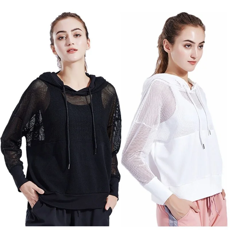 YEAR-End Clearance Gauze hoodie fitness hoodie