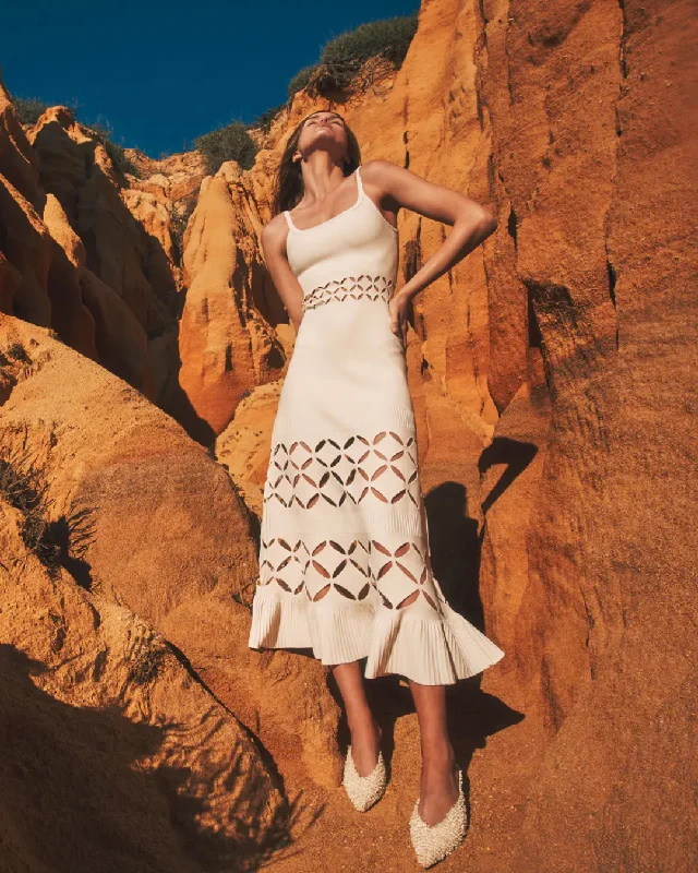 Can't Miss Alexis - Elayne Dress - Off White