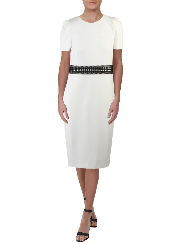 Best Bargains Womens Lace Sheath Midi Dress