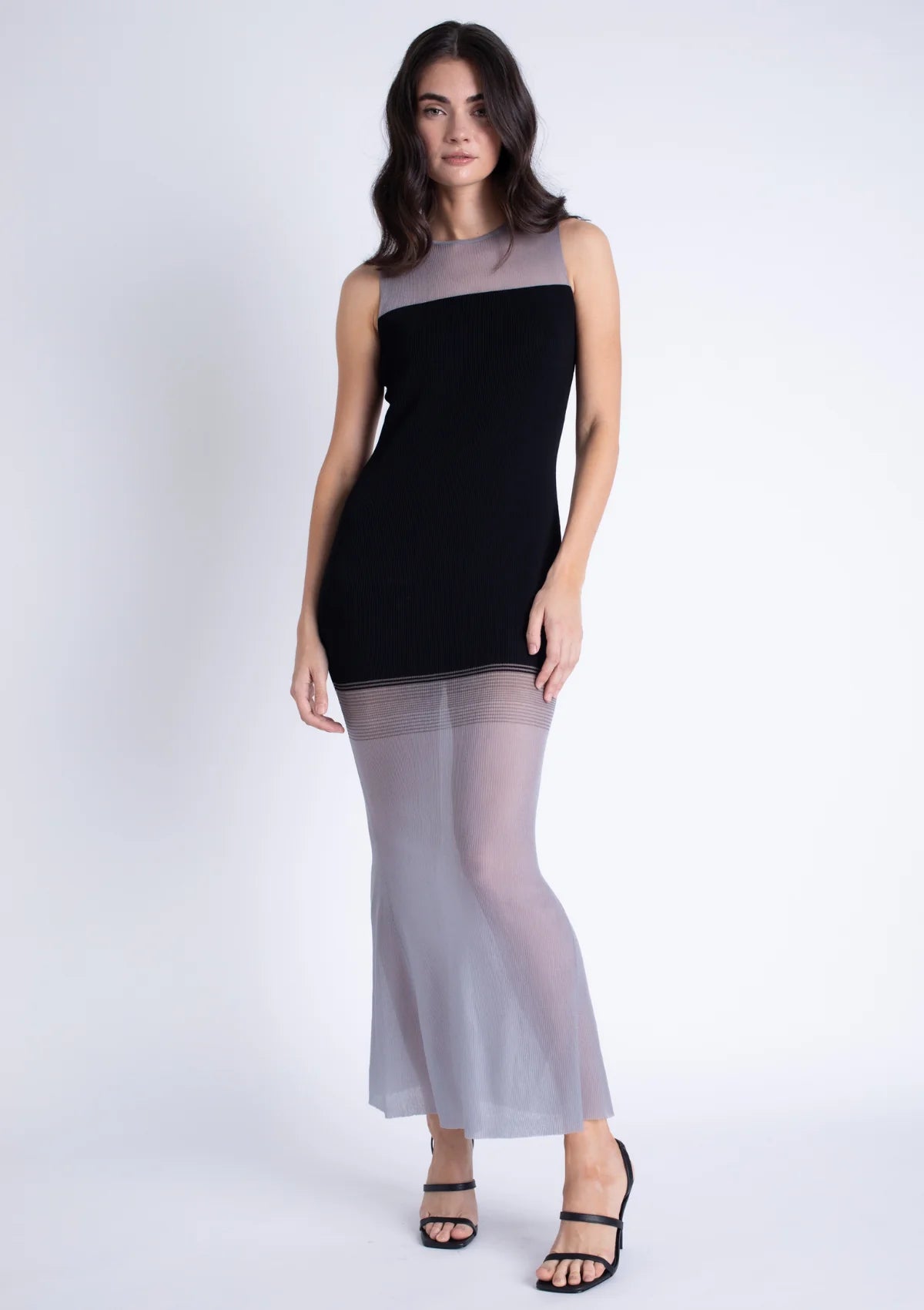 Price Blitz Karina Grimaldi - Renata Knit Maxi Dress - Black