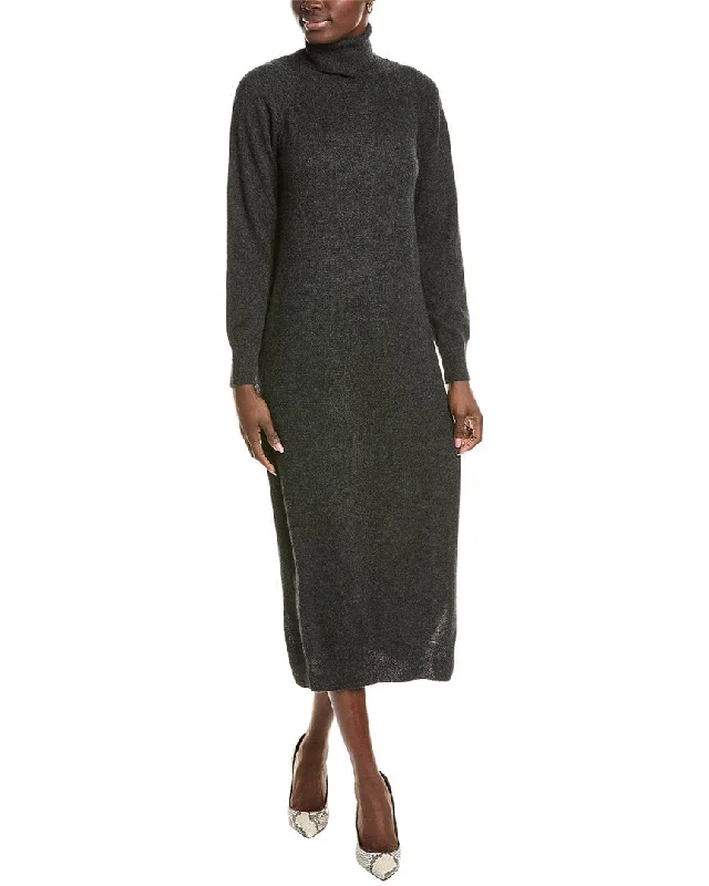 Friends and Family Sale Brodie Cashmere Wool & Cashmere-Blend Luxe Roll Neck Dress