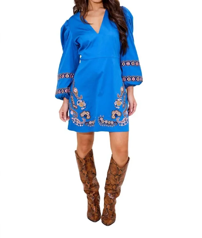 Extra Discounts Bridgette Dress In Denim