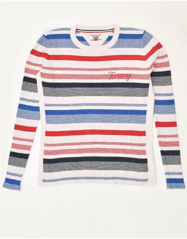Bargain Prices TOMMY HILFIGER Womens Crew Neck Jumper Sweater UK 14 Medium Multicoloured Bargain Prices TOMMY HILFIGER Womens Crew Neck Jumper Sweater UK 14 Medium Multicoloured