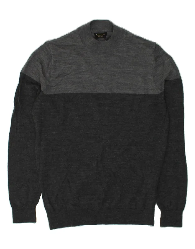 Final Markdown MASSIMO DUTTI Womens Turtle Neck Jumper Sweater UK 14 Medium Grey