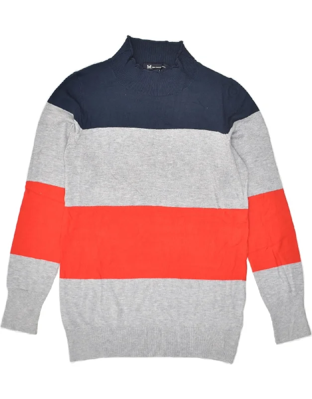 Early Access CREW CLOTHING Womens Turtle Neck Jumper Sweater UK 10 Small Grey Striped Early Access CREW CLOTHING Womens Turtle Neck Jumper Sweater UK 10 Small Grey Striped