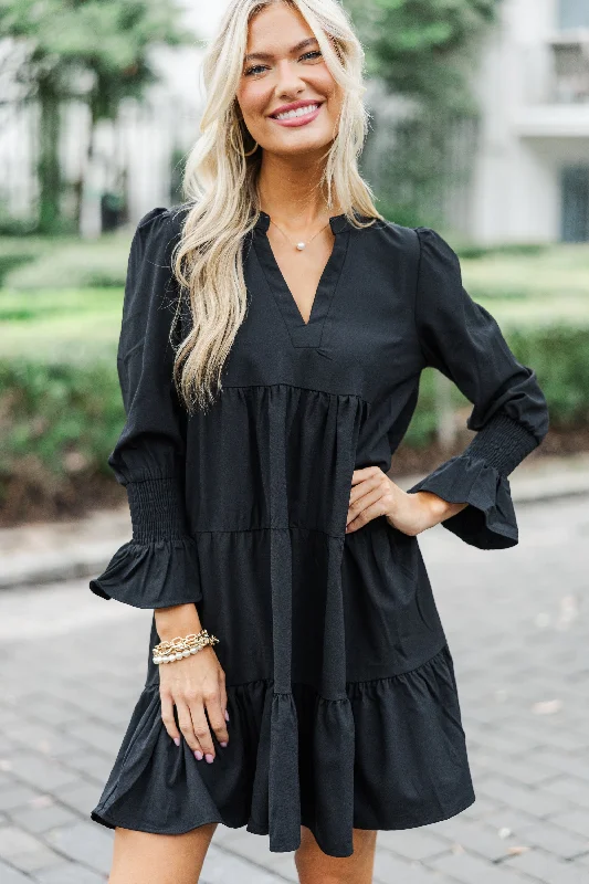 Reduced Prices In Your Happy Place Black Dress