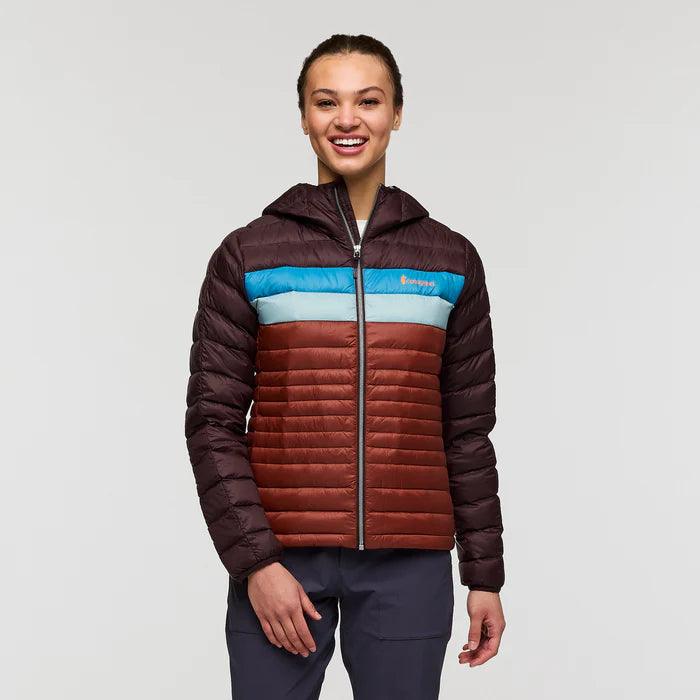 Blowout Deals Cotopaxi Women’s Fuego Down Hooded Jacket Coffee/Rusty