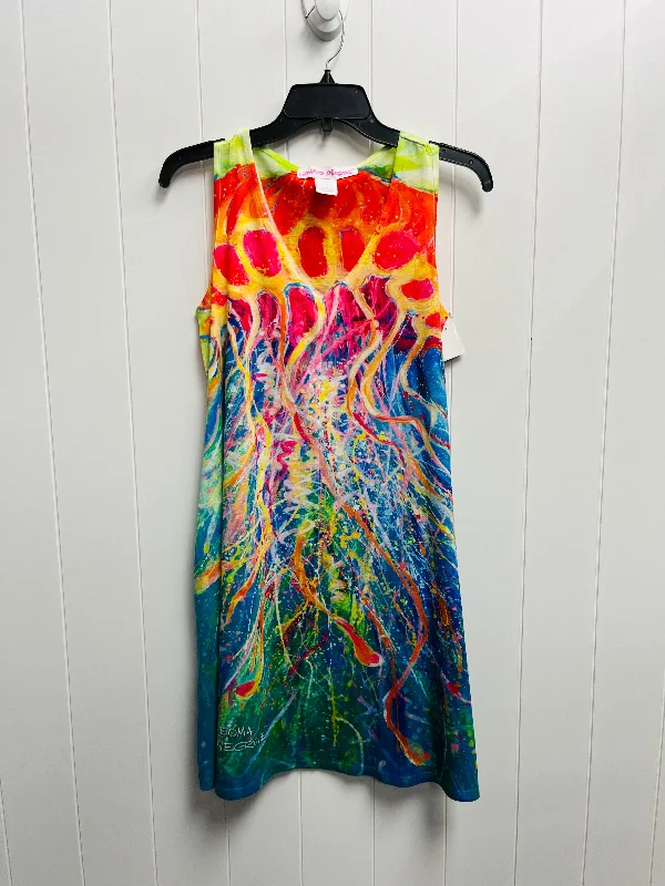 Limited Time Discount Dress Casual Short By Leoma Lovegrove In Green & Red, Size: S