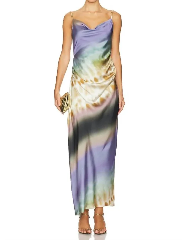 While Supplies Last Livia Dress In Cerulean Ombre