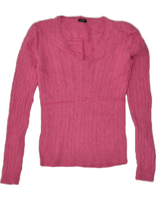 Special Savings J. CREW Womens V-Neck Jumper Sweater UK 10 Small Pink