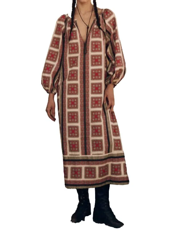 Early Access Pampas Dress In Westward Bandana Pring