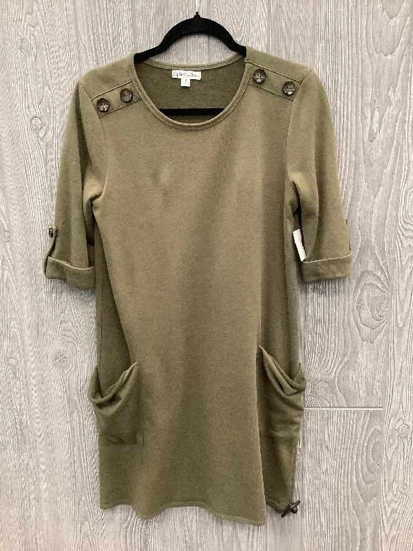 Inventory Reduction Dress Casual Short By Ophelia Roe In Green, Size: M