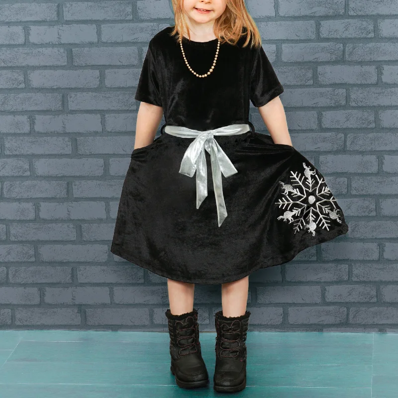 Bargain Blast Dinoflake Kids Dress [FINAL SALE]