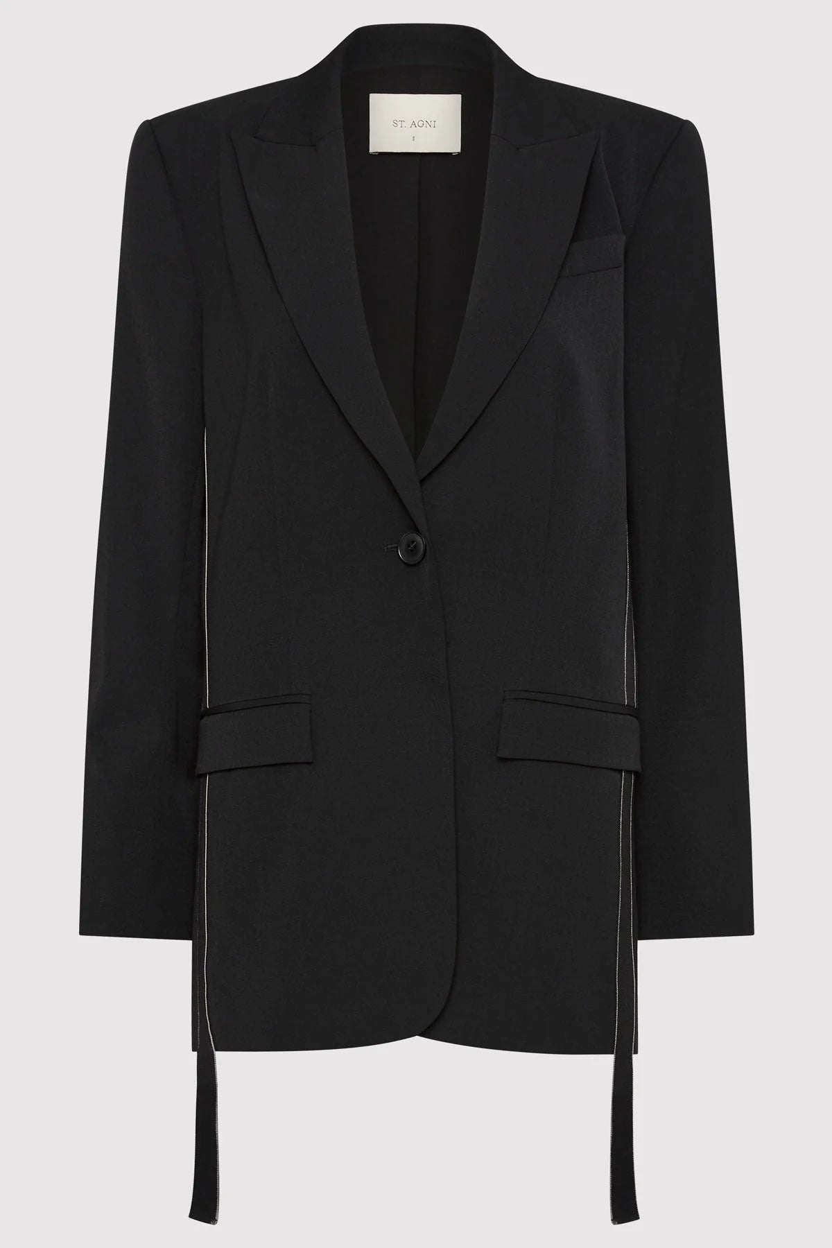 Price Blitz Side Stripe Blazer - Black