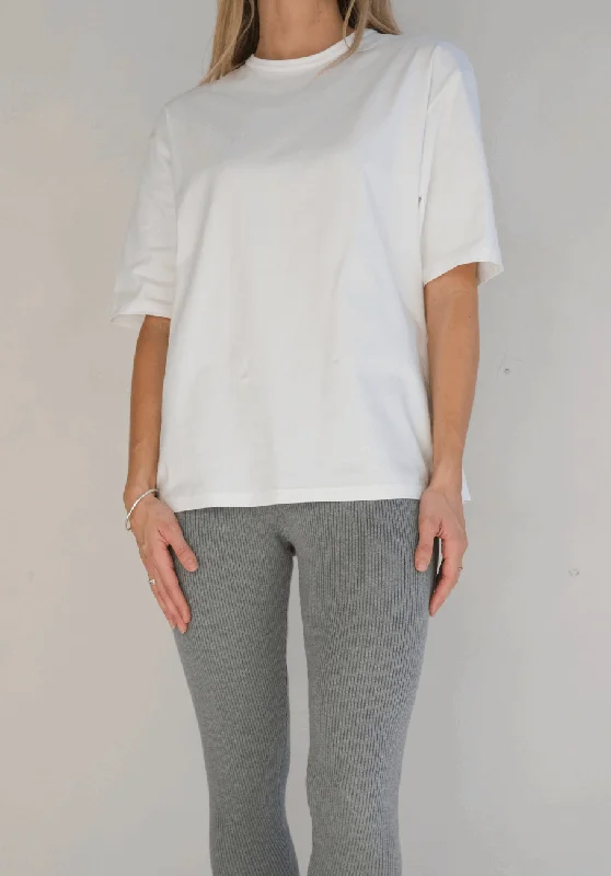 Extra Savings Miann & Co Womens - Lexi Oversized Boxy Jersey T-Shirt - Shell