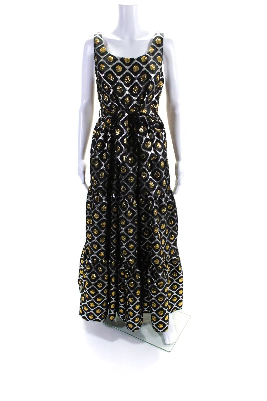 Major Savings La Double J Women's Scoop Neck Sleeveless Flare Maxi Dress Black