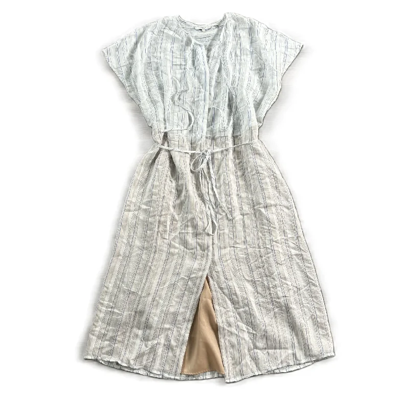 Super Deal Dress Casual Midi By Vince In Striped Pattern, Size: S