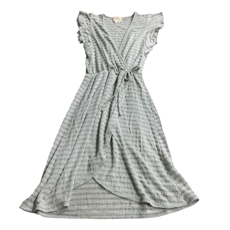 Buy Now Dress Casual Midi By Caution To The Wind In Green & White, Size: S