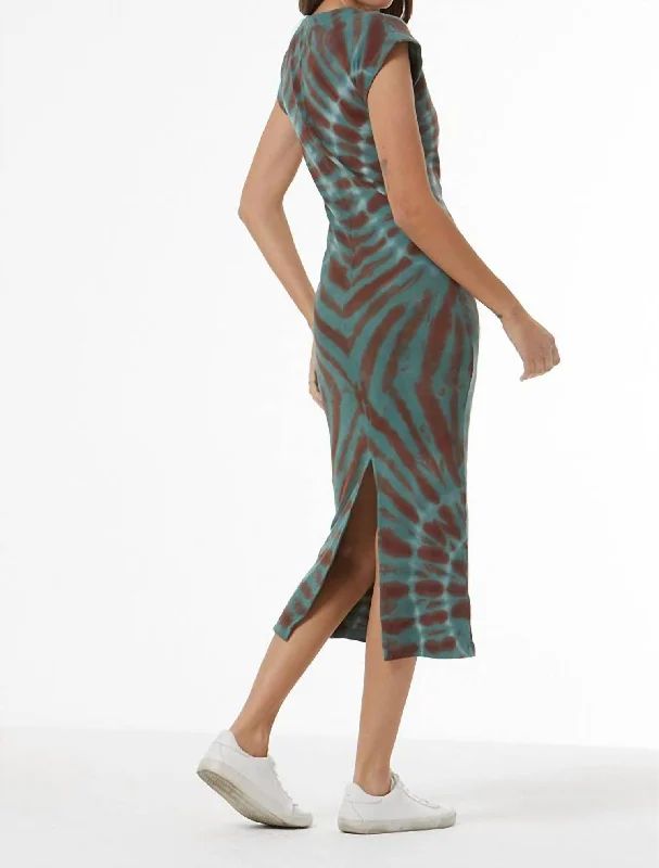 Low Prices Lyra Midi Dress In Blue Ivy Spin Wash