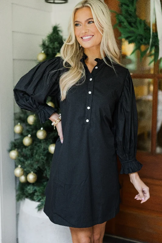 Price Cut Under The Stars Black Tie Back Dress
