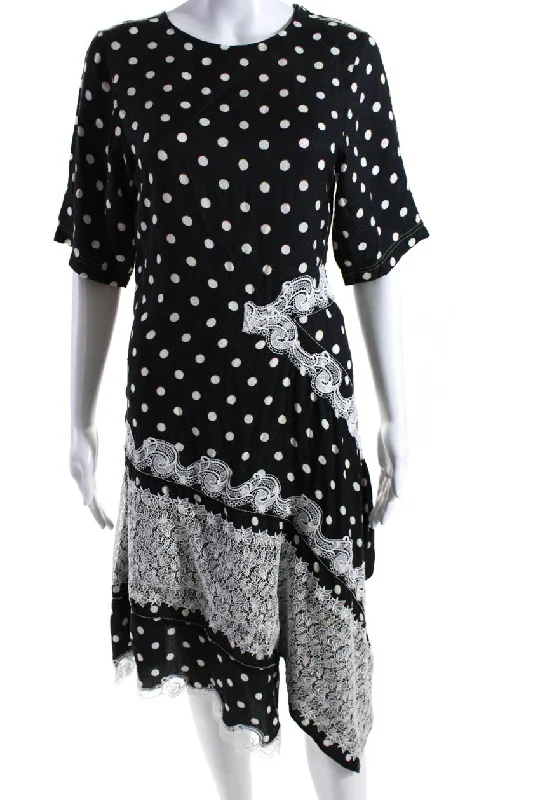 Super Sale Koché Womens Polka Dot Panel Dress Black