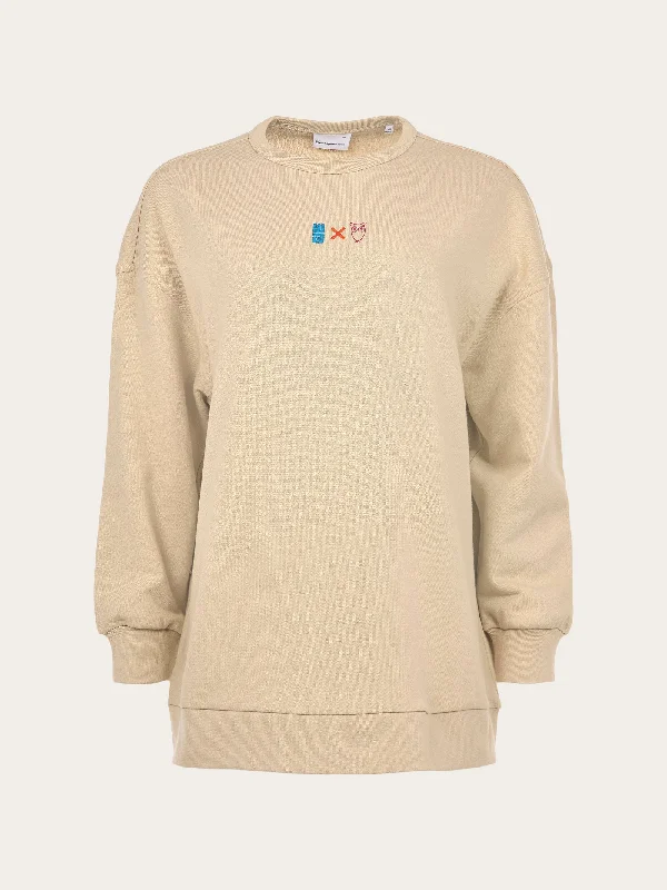 Daily Deals WATERAID big logo oversize sweat - Safari