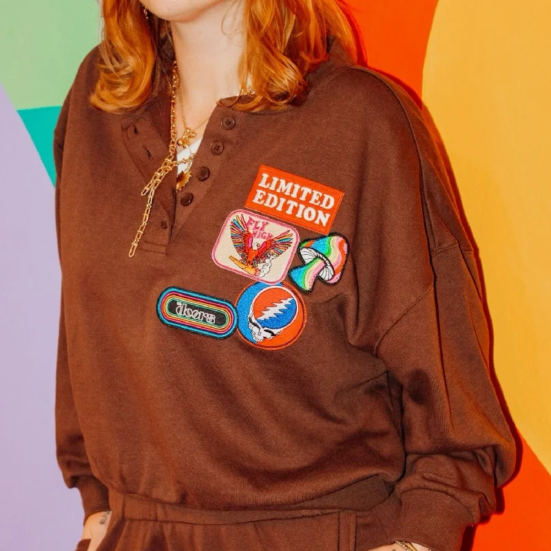 Markdown Madness Multi Patch Sweatshirt