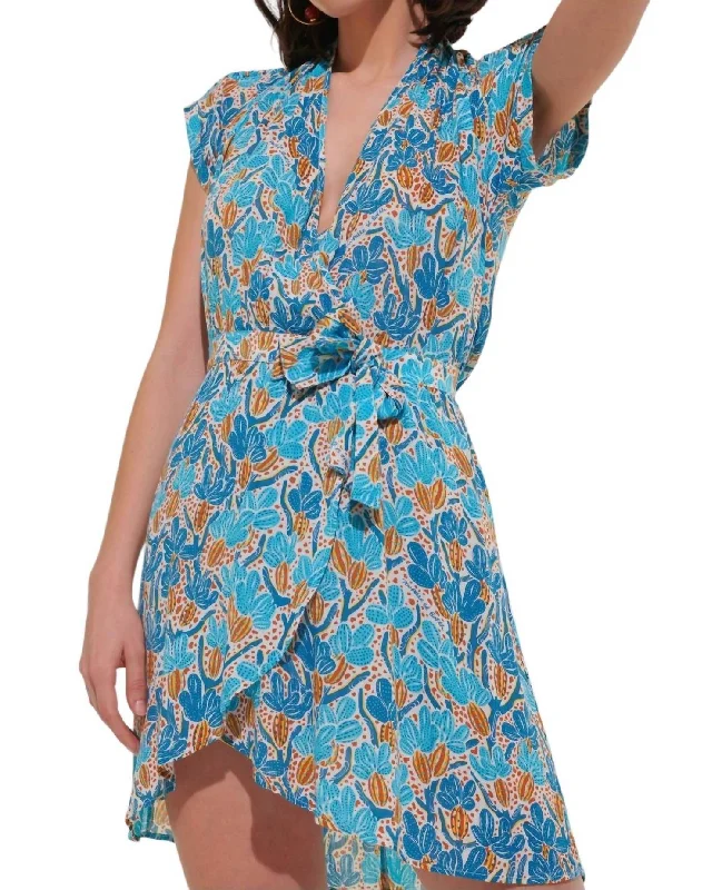 Incredible Offers Becky Mini Dress In Blue Kaktus