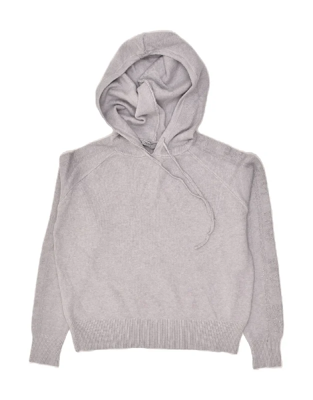 Limited Edition OASIS Womens Hooded Crew Neck Jumper Sweater UK 14 Large Grey Viscose Limited Edition OASIS Womens Hooded Crew Neck Jumper Sweater UK 14 Large Grey Viscose
