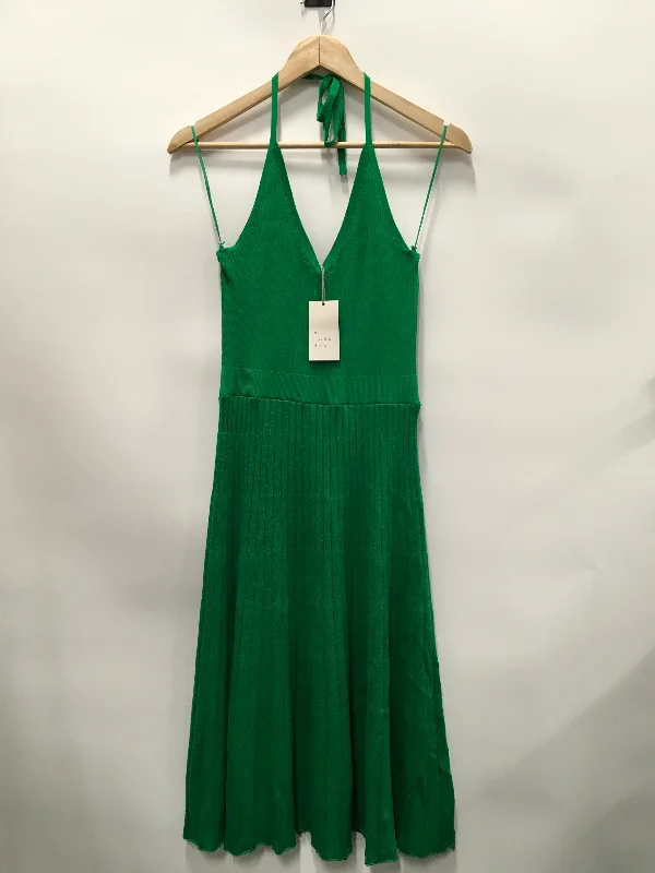 Super Deal Dress Casual Short By A New Day In Green, Size: M