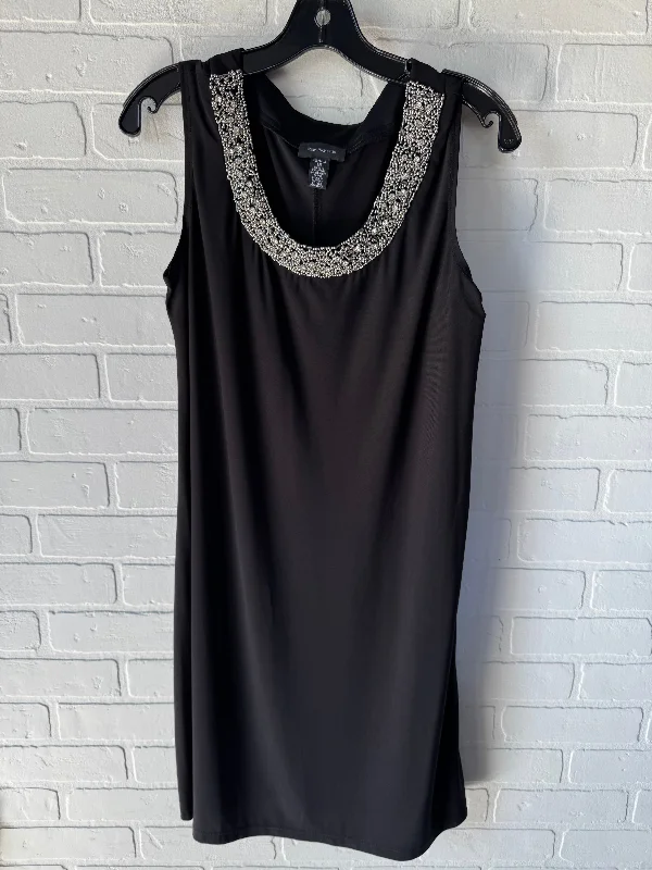 Act Fast Dress Party Short By R And M Richards In Black & Silver, Size: L