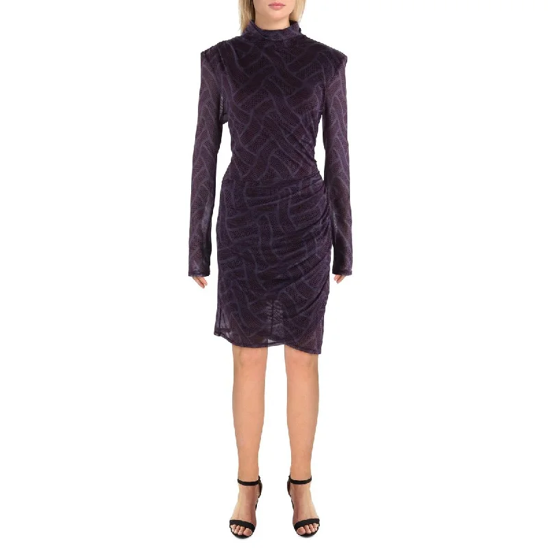 Limited Time Offer Marlene Womens Chiffon Printed Sheath Dress