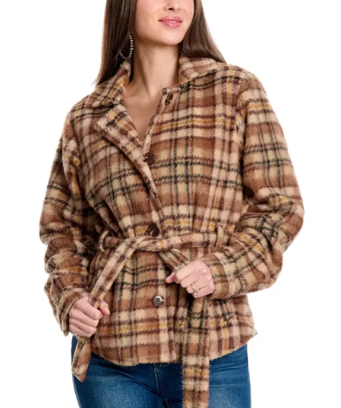 Amazing Deals OutBack Trading Co Ladies Brown Evelyn Jacket 29858