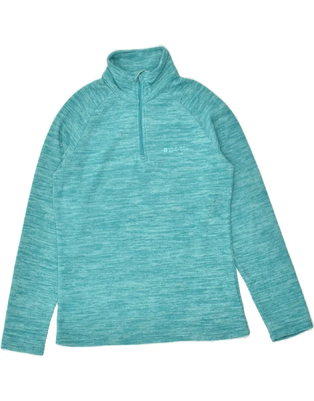 Incredible Offers MOUNTAIN WAREHOUSE Womens Zip Neck Fleece Jumper UK 10 Small Blue