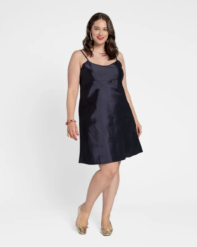 Bonus Savings Slip Dress Navy