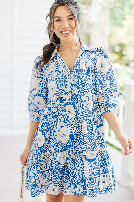 Lowest Prices Just Watch Blue Floral Dress