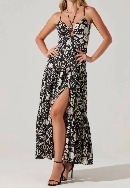 One-DAY Sale Cassini Dress In Black And White