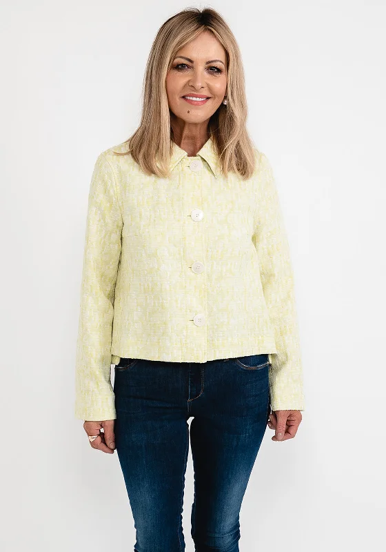 Bargain Prices Gerry Weber Jacquard Embroidered Short Jacket, Lime