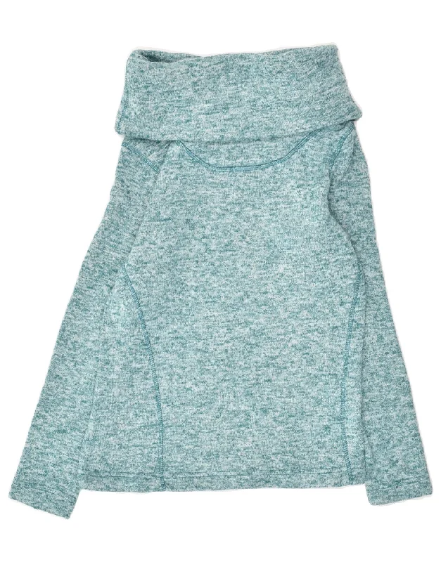 Don't Wait MOUNTAIN WAREHOUSE Womens Roll Neck Sweatshirt Jumper UK 8 Small  Blue