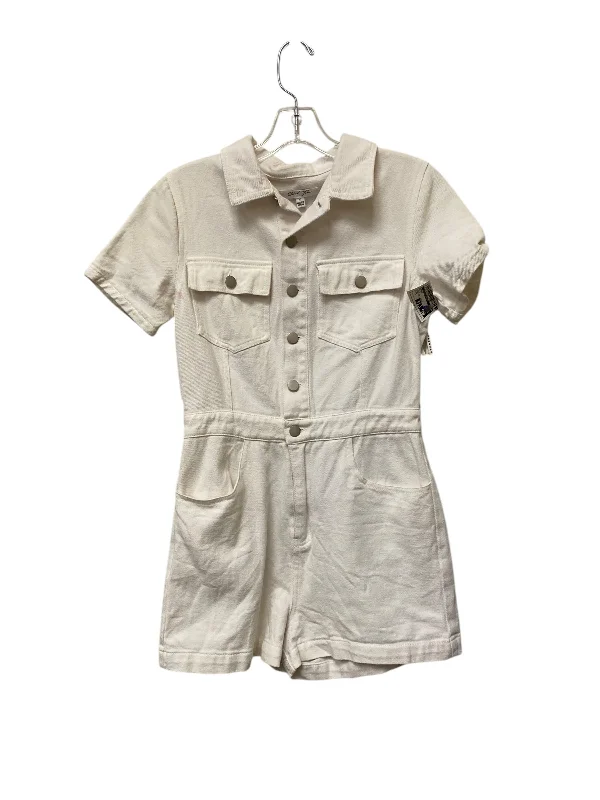 Price Cut Romper By Clothes Mentor In White, Size: S
