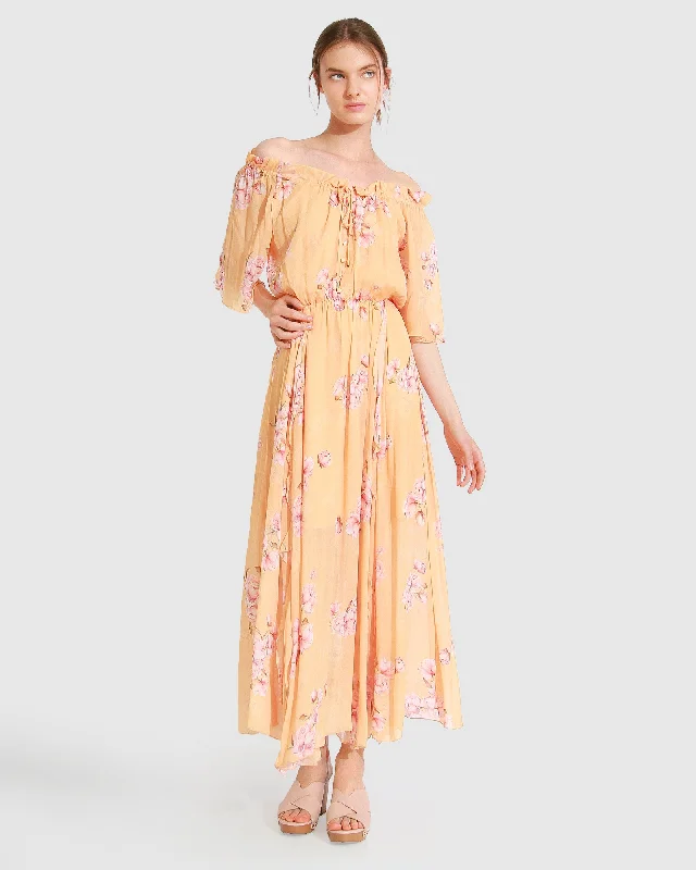 Special Savings Amour Amour Ruffled Midi Dress